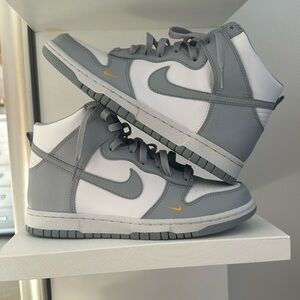 Grey Nike Dunks (High Top)